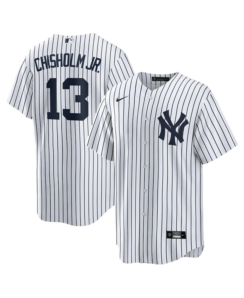 Nike Men's Jazz Chisholm Jr. White New York Yankees Home Replica Player Jersey
