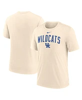 Nike Men's Cream Kentucky Wildcats Natural Arch Logo Tri-Blend T-Shirt