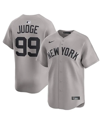 Nike Men's Aaron Judge Gray New York Yankees Road Limited Player Jersey