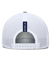 Fanatics Men's Heather Gray/Navy Ole Miss Rebels Profile Trucker Adjustable Hat