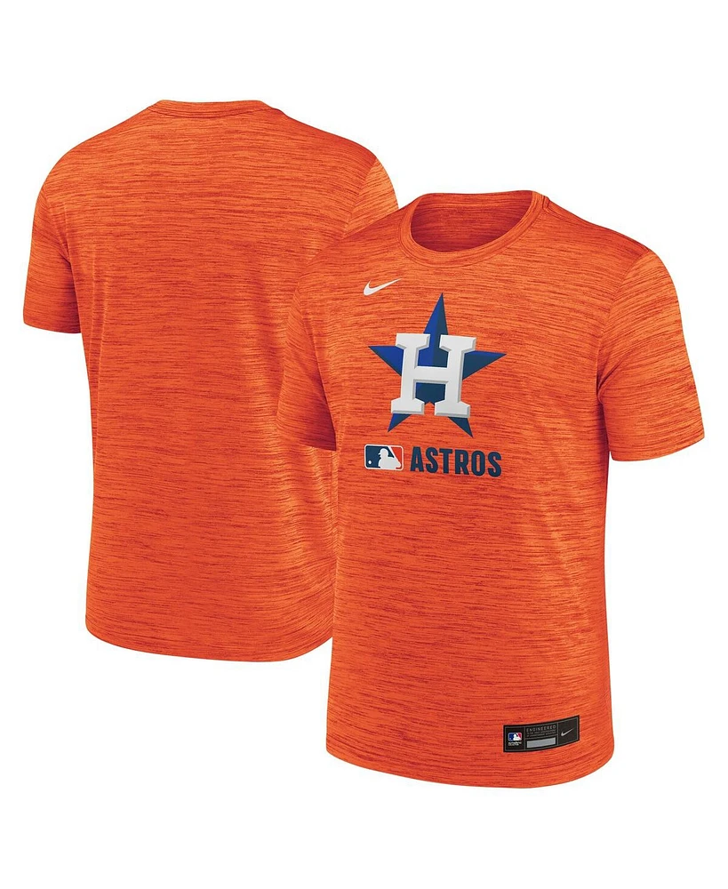 Nike Men's Orange Houston Astros Authentic Collection Velocity Performance Practice T-Shirt