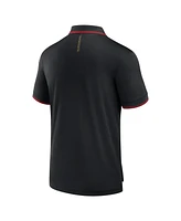 Fanatics Men's Black Chicago Blackhawks Front Office Move Mono Polo Shirt