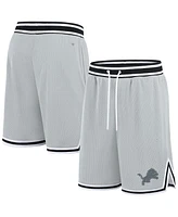 Fanatics Men's Silver Detroit Lions Elements Future Ground Shorts