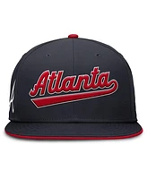 Nike Men's Navy Atlanta Braves True Performance Fitted Hat