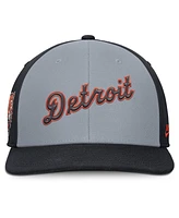 Nike Men's Gray/Navy Detroit Tigers Pro Performance Snapback Hat