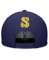 Nike Men's Gray/Navy Seattle Mariners Pro Performance Snapback Hat