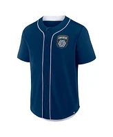 Fanatics Men's Navy San Diego Fc Injury Time Baseball Jersey