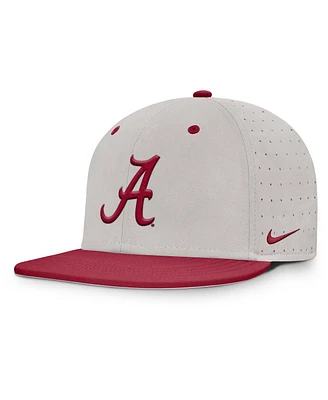 Nike Men's Gray Alabama Crimson Tide On-Field Dugout True Performance Fitted Hat
