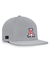 Nike Men's Gray Arizona Wildcats On-Field Dugout True Performance Fitted Hat
