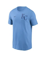 Nike Men's Light Blue Kansas City Royals 2-Hit T-Shirt