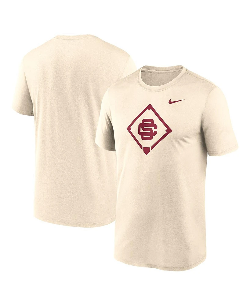 Nike Men's Cream Usc Trojans Legend Baseball Icon Performance T-Shirt