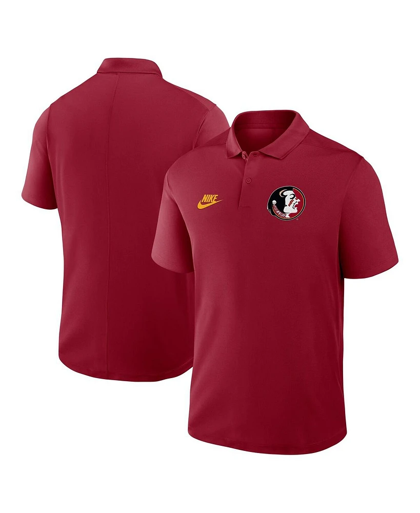 Nike Men's Garnet Florida State Seminoles Primetime Victory Legacy Vault Logo Performance Polo Shirt