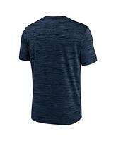 Nike Men's Navy Michigan Wolverines Velocity Baseball Wordmark Stack Performance T-Shirt