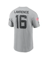 Nike Men's Trevor Lawrence Gray Jacksonville Jaguars 2024 Salute To Service Name Number T-Shirt