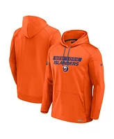 Fanatics Men's Orange New York Islanders Authentic Pro Rink Fleece Pullover Hoodie