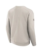 Fanatics Men's Cream Chicago Blackhawks Authentic Pro Road Fleece Pullover Sweatshirt
