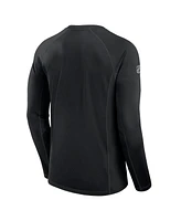 Fanatics Men's Black Chicago Blackhawks Authentic Pro Rink Tech Long Sleeve T-Shirt
