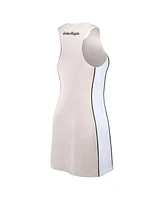 Fanatics Women's Tan Vegas Golden Knights Studio Boost Athletic Half-Zip Dress