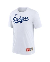 Nike Men's Jackie Robinson White Brooklyn Dodgers Cooperstown Collection Tri-Blend Name Number T-Shirt