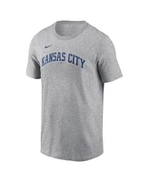 Nike Men's Bobby Witt Jr. Gray Kansas City Royals Fuse Name Number T-Shirt