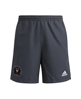 Adidas Men's Gray Inter Miami Cf 2025 Travel Shorts