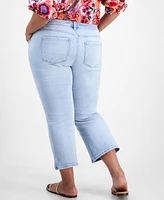 Liverpool Los Angeles Trendy Plus Slit-Hem Kick Flare Jeans