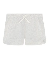 Calvin Klein Big Girls Fleece Raw Edge Shorts