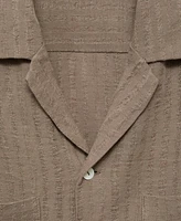 Mango Men's Slim-Fit Cotton-Blend Shirt