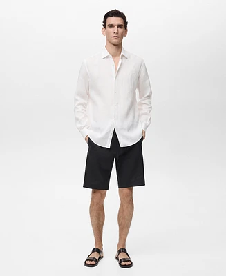 Mango Men's Tailored Linen Shorts