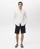 Mango Men's Tailored Linen Shorts