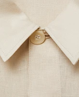 Mango Men's Slim-Fit Linen Overshirt