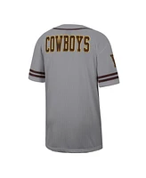 Colosseum Men's Gray Wyoming Cowboys Free Spirited Baseball Jersey