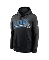 Nike Men's Black Detroit Lions Club Fleece Pullover Hoodie
