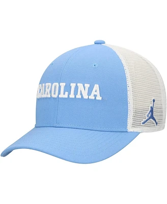 Jordan Men's Carolina Blue/White North Tar Heels Rise Trucker Performance Adjustable Hat