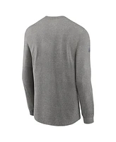 Nike Men's Heather Gray Chicago Bears Team Issue Long Sleeve Performance T-Shirt