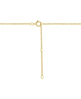 Lab Created Ruby (1/3 ct. t.w.) & Diamond (1/10 ct. t.w.) Heart Pendant Necklace in 14k Yellow Gold-Plated Sterling Silver, 16" + 2" extender