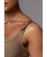 Jluxlabel Women's Shanti Faux Buckle Top
