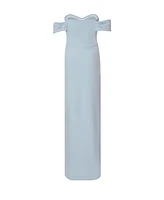 Quiz Women's Corset Detail Scuba Crepe Maxi