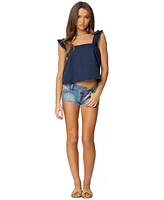 Edikted Women's Viviana Linen Look Top