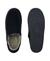 Alpine Swiss Men's Gary Genuine Suede Moccasin Slippers Sherpa Slip On Shoes