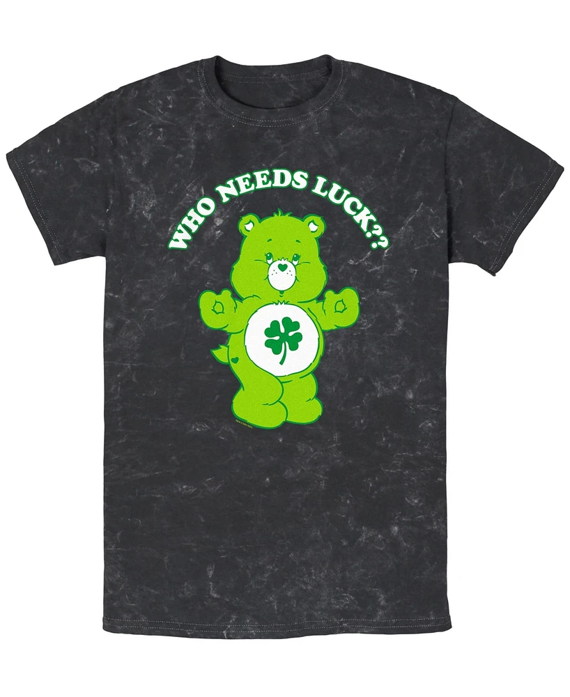 Care Bears Men's Luck Bear Short Sleeve T-Shirt