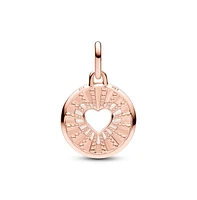 Pandora Rose Gold-Plated Hearts Medallion Charms