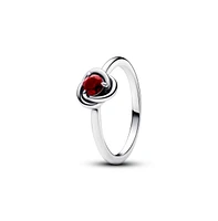 Pandora Sterling Silver Birthday Stone Circle Ring