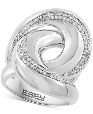 Effy Diamond Statement Ring (1/3 ct. t.w.) in Sterling Silver