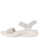 Skechers x Martha Women's Stewart Hands Free Slip-ins Cali: Ultra Flex 3.0 - Shine On Us Wedge Sandals from Finish Line