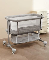 Sunveno Baby Bassinet Bedside Crib with Mosquito Net