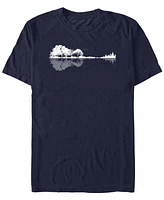 Design By Humans Men's Nature Guitar Short Sleeve T-Shirt