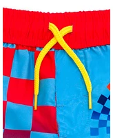 Hot Wheels Toddler Boys Upf 50+ Swim Trunks Bathing Suit