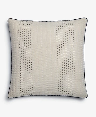 Oake Pick Stitch Decorative Pillow, 22" x 22", Exclusively at Macy's