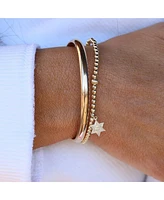 Non-Tarnishing 3mm Gold Filled Ball and Star of David Charm